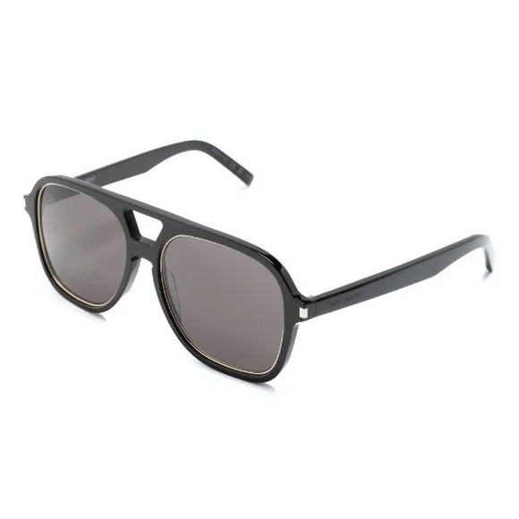 Saint Laurent Sunglasses Acetate Black/Gold - Picture 3 of 3